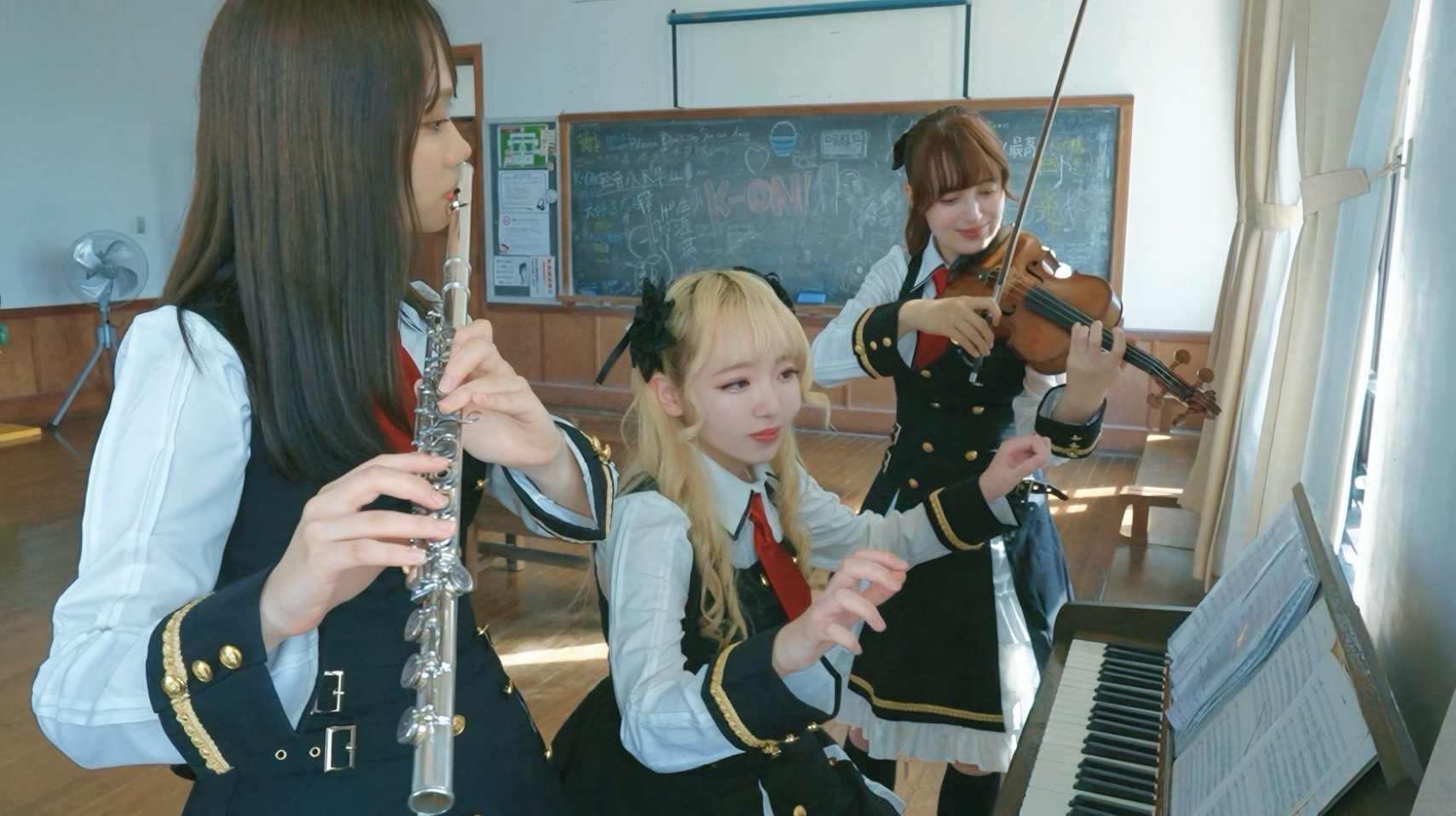 Tiffany holding her violin